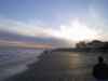 Sunset on the beach of Galveston,TX 1024x768 Pixels